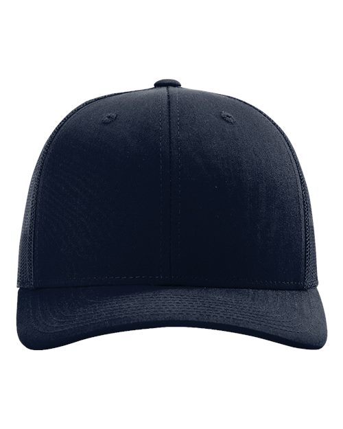 112+ R-Flex Adjustable Trucker Cap - Navy Richardson 112PL - 112+ R-Flex Adjustable Trucker Cap