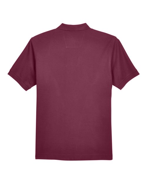 Men's Pima Piqué Polo - Burgundy back Devon & Jones D100 - Men's Pima Piqué Polo