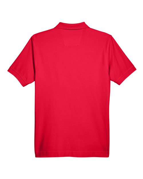 Men's Pima Piqué Polo - Red back Devon & Jones D100 - Men's Pima Piqué Polo