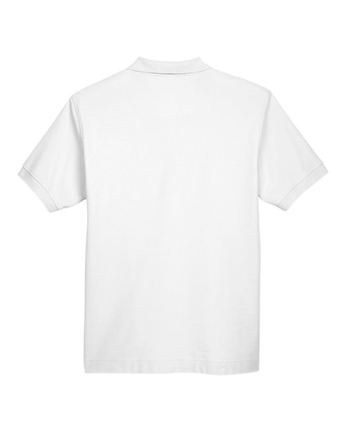 Men's Pima Piqué Polo - White back Devon & Jones D100 - Men's Pima Piqué Polo
