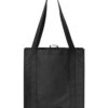 Non-Woven Reusable Shopping Bag - Black back Liberty Bags 3000 - Non-Woven Reusable Shopping Bag