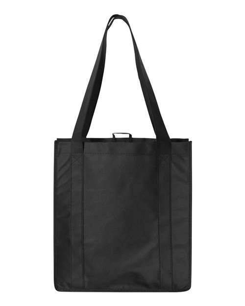 Non-Woven Reusable Shopping Bag - Black back Liberty Bags 3000 - Non-Woven Reusable Shopping Bag