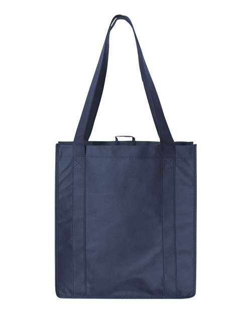 Non-Woven Reusable Shopping Bag - Navy back Liberty Bags 3000 - Non-Woven Reusable Shopping Bag