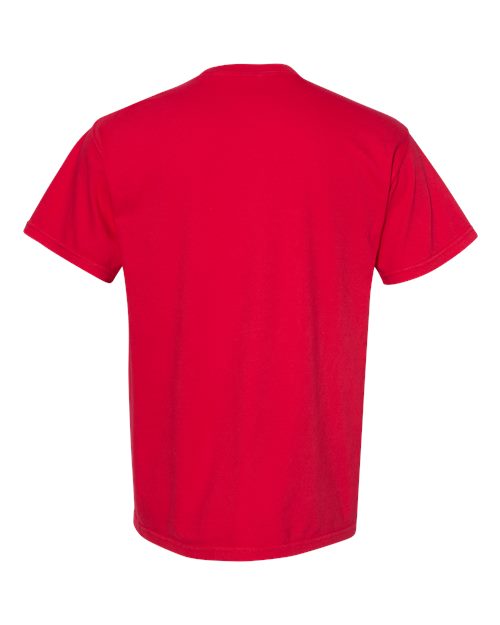 Unisex Garment-Dyed Heavyweight T-Shirt - Red back Comfort Colors 1717 - Unisex Garment-Dyed Heavyweight T-Shirt