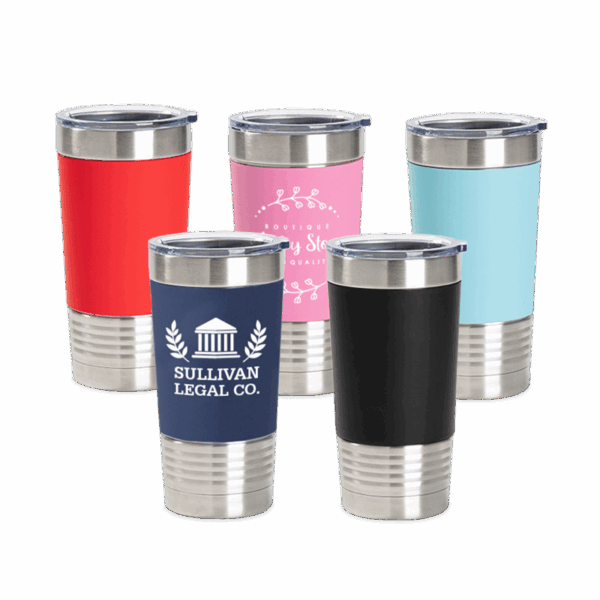 20oz Stainless Steel Tumbler with Removable Silicone Sleeve